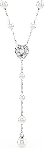 Swarovski Ariana Grande Collection, Clear Crystal & Pearls, Rhodium Finish, Necklaces, Earrings and Bracelets